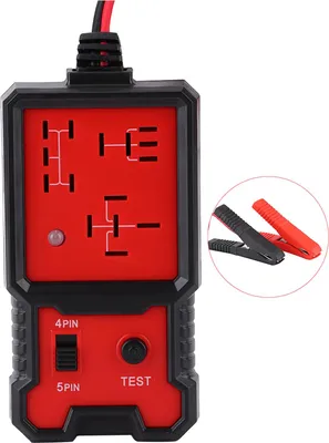 Image de Testeur de relais de voiture 12 V portable Outils de diagnostic à LED 4 pôles 5 pôles pour la réparation automatique