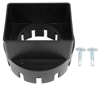 Zdjęcie produktu dla Adapter do rynny spustowej, 7,6 x 10,2 cm, PVC, kwadratowy, do rury odpływowej do użytku zewnętrznego, kolor czarny
