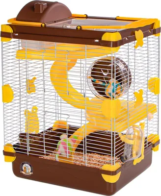 Immagine prodotto di gabbia per piccoli roditori, Furrever Friends Miku Double Easy, per criceti, doppio piano superiore, casetta completamente rimovibile