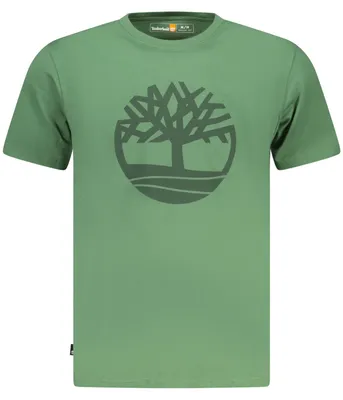 Immagine prodotto di T-shirt verde da uomo – Vestibilità regolare con stampa e scollo rotondo