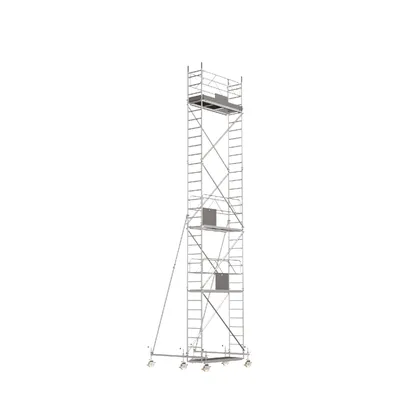 Produktbild von Alu Fahrgerüst Mod. PR - Breite: 0,60 m, Länge: 2,00 m - Arbeitsh.: 10,60 m