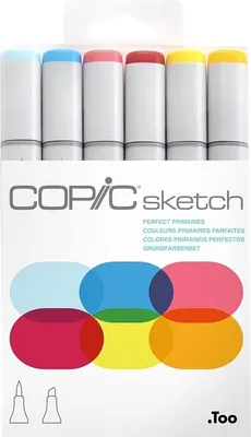 Image de COPIC Marker sketch Set de 6 "Perfect Primaries