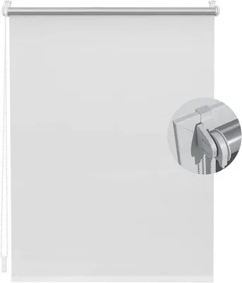 Produktbild von Lichtschutzrollos - Enthaarrende Sonnenschutzstoffe - Blendende - Wärmeabschirmende - 30 x 110 cm - Weiß