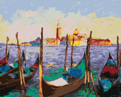 Produktbild von Zuty - Malen nach Zahlen - GONDELN IN VENEDIG, 40x50 cm, ohne Keilrahmen