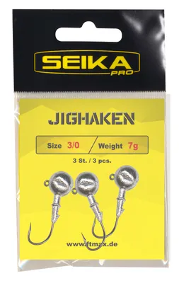 Produktbild von FTM Seika Pro Jighaken, Größe / Gewicht / Packungsinhalt:Gr. 3/0 / 28g / 2 Stück