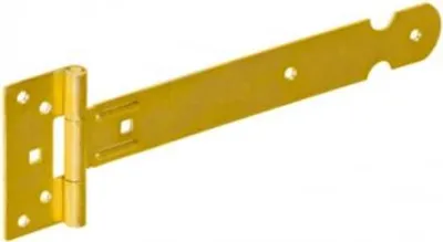 Produktbild von 10x Kreuzgehänge mit vernietetem Stift 250/47x85mm gelb verzinkt Torband