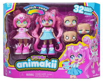 Immagine prodotto di Customizable Doll - BANDAI - Animakii - HEA26352 - Magician and Schoolgirl