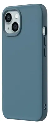 Immagine prodotto di Rhinoshield, custodia SolidX per iPhone 15 Plus, compatibile con la ricarica wireless, blu