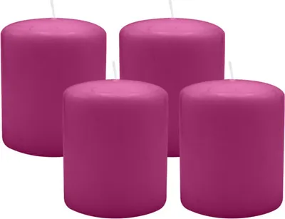 Produktbild von 4er Set Adventskranzkerzen Brombeere Ø 100 x 120 mm