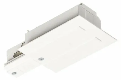 Productafbeelding van RED - DESIGN RENDL RENDL EUTRAC - Voeding voor inbouwrail, links, wit, 230V, artikelnummer R11342