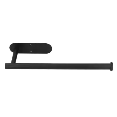 Produktbild von Papierhandtuchhalter,Schwarzer Rollenpapierhalter,Serviettenrollenhalter aus Edelstahl,Unterschrankregal für Serviettenrollen,Wandhalter für Papierhandtücher,Küchenutensil-Hängeregal