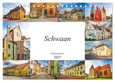 Produktbild von Schwaan Impressionen (Tischkalender 2027 DIN A5 quer), CALVENDO Monatskalender