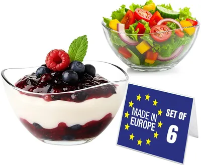 Dessertschalen-Set 6er, 310 ml, Glas, bleifrei, 12 cm Ø