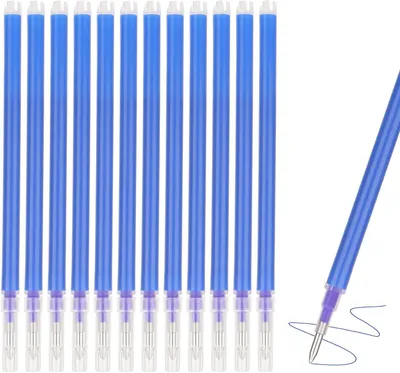 Produktbild von Radierbare Gelstifte – Set mit 12 Stück – 0,7 mm – Blau