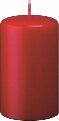Produktbild von Flachkopf-Stumpenkerzen Weihnachtsrot Erdbeere 80 x Ø 60 mm, 4 Stück