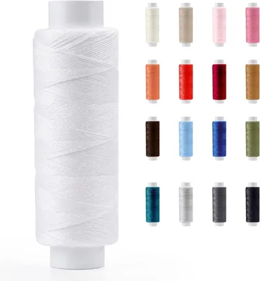 Imagen del producto de Hilo de poliéster resistente para costura profesional – Amplia gama de colores – Bobinas de alta calidad – Ideal para costura a mano y a máquina – Bobina de 200 metros (220 yardas)