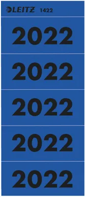 Zdjęcie produktu dla Leitz 1422-00-35 1422 Inhaltsschild 2022 - selbstklebend, 100 Stück, blau