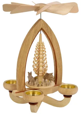 Produktbild von Lorenz Erzgebirge Teelichtpyramide klassisch 28 cm, Modell:Wildschweingruppe