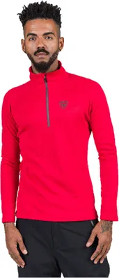 Obrázek produktu pro Rossignol Blackside Fleece s polovičním zipem, červená, velikost L, pánská, červená, velikost L