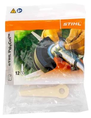 Produktbild von Stihl 41110071001, Bürstenschneider-Klinge, Weiß, Kunststoff, PolyCut 6-3, 7-3, 20-3, 41-3, 12 Stück(e)