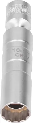 Zdjęcie produktu dla Gniazdo świecy zapłonowej Magnetic 3/8 Uniwersalne narzędzie do demontażu 12-punktowego o cienkich ściankach 16 mm / 0,63 cala