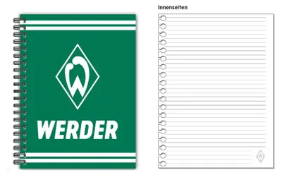 Produktbild von Werder Bremen Notizbuch mit Ringbindung