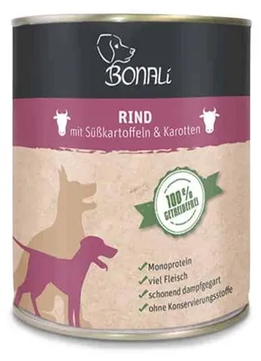 Produktbild von Bonali Nassfutter Rind 6x800g
