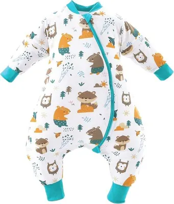 Produktbild von Famanu Baby-Winterschlafsack mit Füßen - Bosdierentuin, 2,5 TOG