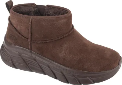 A single brown boot is shown against a white background.