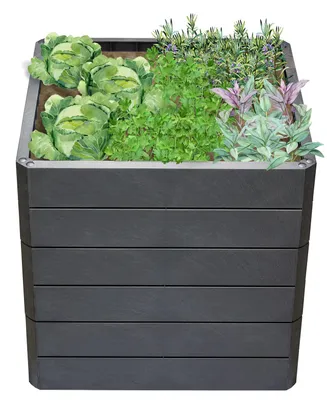 Immagine prodotto di GARANTIA ERGO QUADRO L 75 letto rialzato Stone, incl. sistema di risparmio idrico FLORA