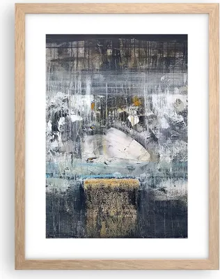 Produktbild von Gerahmtes Poster - Rahmen in heller Eiche - Abstraktion modern - 30x40 cm - Wand Bild - Wanddeko - Wandbilder - Wandposter - Bilderrahmen - Bilder - Kunstdruck - Wandbild - P2NPA30x40-3474
