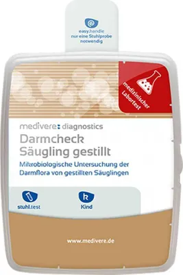 Produktbild von medivere diagnostics Darmcheck Säugling gestillt - Mikrobiologische Untersuchung der Darmflora von gestillten Säuglingen