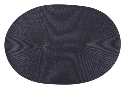 Produktbild von Continenta Tischset Oval, Platzset, Platzdecke, Platzmatte, Untersetzer, Kunststoff, 45 x 31 cm, Anthrazit, 6613