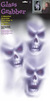 Obrázek produktu pro sada okenních dekorací Halloween duchové bílá 3-dílná