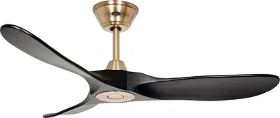 Immagine prodotto di Ventilatore da soffitto a risparmio energetico con telecomando Eco Genuino 122 cm Ottone opaco / Nero opaco
