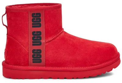 Produktbild von UGG Classic Mini Side Logo Boot Samba Red Black (Women's) - EU 39