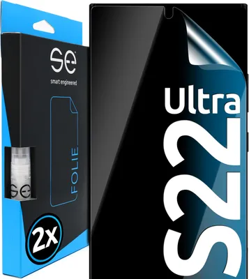 Produktbild von Smart Engineered SE0-F0101-0227-22-M, Samsung, Galaxy S22 Ultra, Schmutzabweisend, Kratzresistent, Transparent, 2 Stück(e)