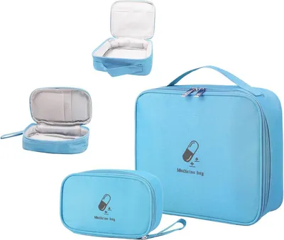 Produktbild von JUNUNDJING Medikamententasche groß klein Reiseapotheke wasserdicht Erste Hilfe Set leer