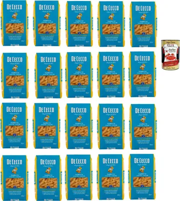 Produktbild von De Cecco Fusilli N°34, 100% Italienisch Pasta Nudeln 20x 500g + Italian Gourmet Polpa 400g