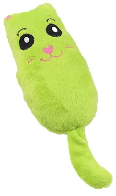 Produktbild von Haustierkatze, süßer Schwanz, weiches Plüschspielzeug, bissfest, Mint, interaktives Spielzeug (grün)