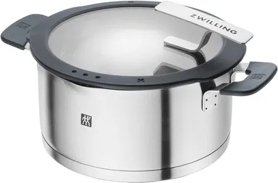 Produktbild von ZWILLING Simplify, 3 l, Schwarz, Edelstahl, Keramik, Gas, Halogen, Induktion, Versiegelte Platte, Edelstahl, Schwarz, Silikon