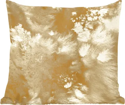 Produktbild von MuchoWow® Zierkissen Sofakissen Wohnzimmer Dekokissen 50x50 cm Gold - Farbe - Abstrakt - Komfort - Sofakissen