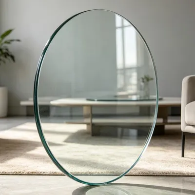 Obrázek produktu pro Skleněná deska kulatého tvaru, tvrzená, průměr 30-100 cm