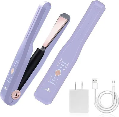Productafbeelding van Draadloze Stijltang - Mini Stijltang - Reis Stijltang - Draadloze Krultang - Hair Straightener - 2 in 1