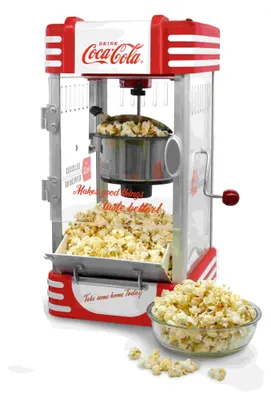 Produktbild von Silva Schneider Popcornmaker Retro-Jahrmarkt, 310W, bis 10 Tassen, rot-weiß, 1 Stk.