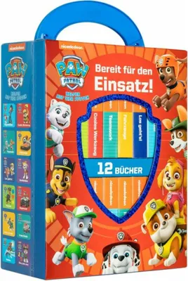 Produktbild von Phoenix International|PI kids PAW Patrol - Bereit für den Einsatz! - Meine erste Bibliothek - Bücherbox mit 12 Pappbilderbüchern