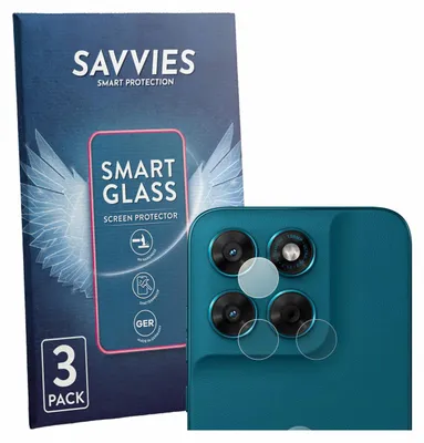 Produktbild von 3x Savvies Schutzglas Folie für Motorola Moto G77 (NUR Kameraschutz) 9H Panzer Schutzfolie Glas Displayschutz klar transparent