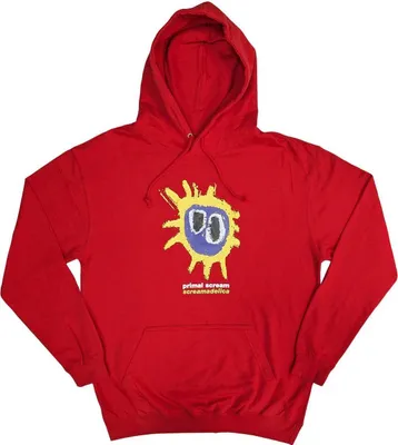 Obrázek produktu pro Primal Scream - Mikina s kapucí "Screamadelica" pro muže/dámy Uni RO9416 (S) (Červená)