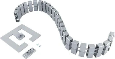 Obrázek produktu pro Cube SL kabelový had, kabelový kanál Vedení kabelů Vedení kabelů + flexibilní 2D/3D funkce, plast v barvě hliníku 750 mm