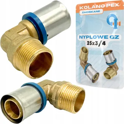 Image de PEX coude 25x3/4 gw connecteur embout embout pressé serti